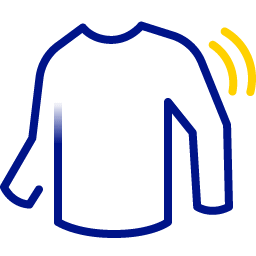 Icon für Sensorsignal über Kleidung
