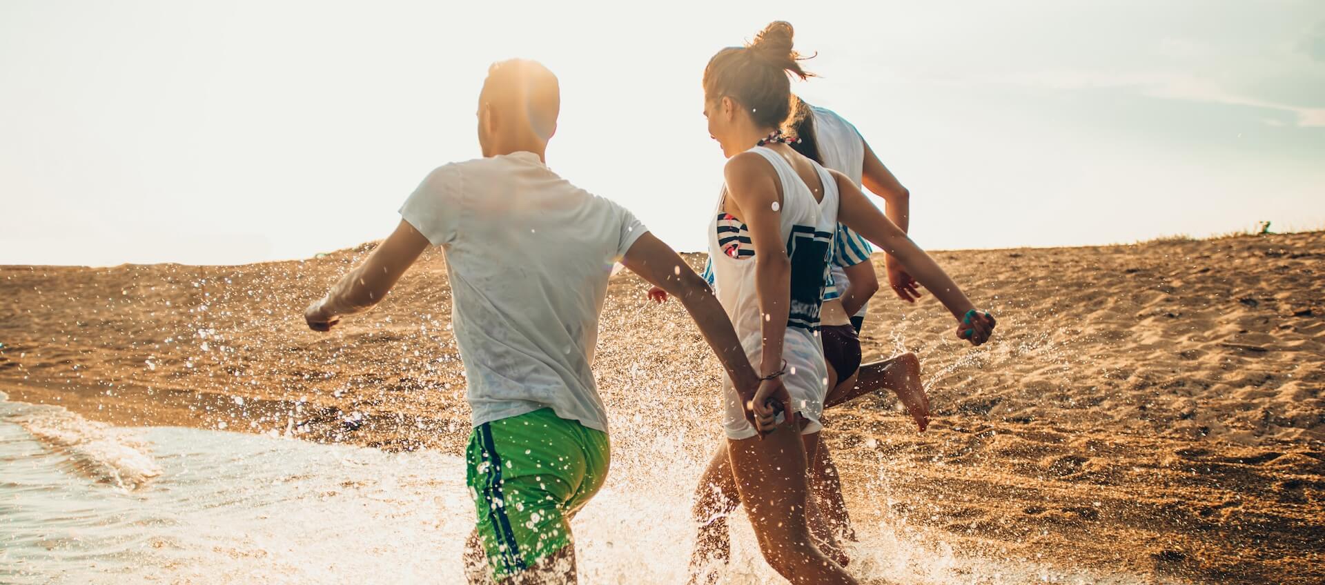 Menschen am Strand