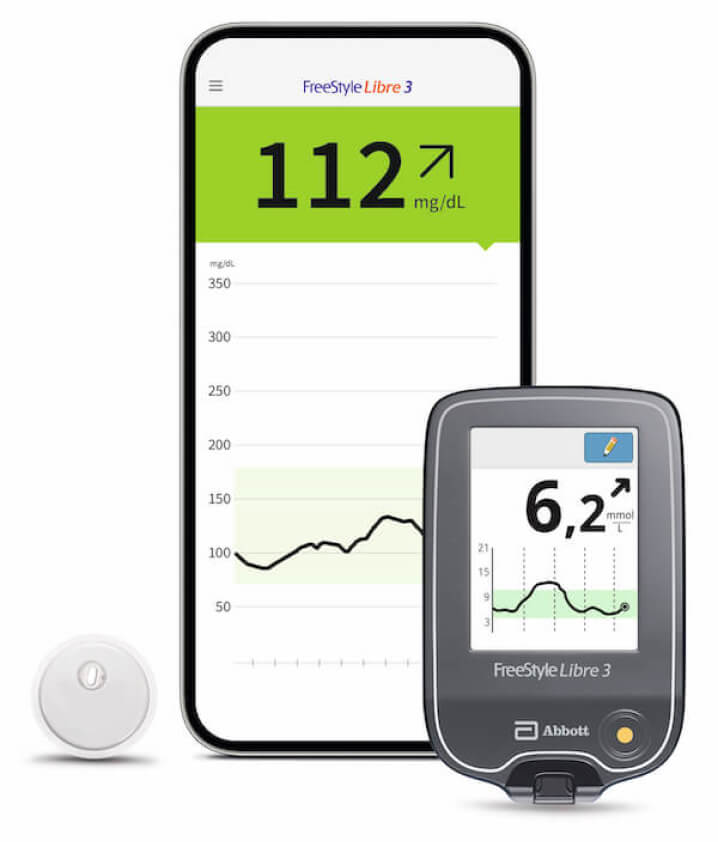 FreeStyle Libre 3 Messsystem (Sensor, App und Lesegerät)